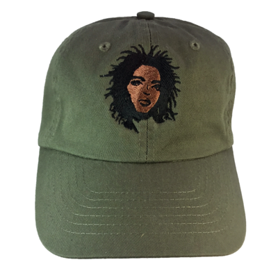 Lauryn Hill Embroidered Hat - The Carter Brand - Black By Popular Demand - Rooting For Everybody Black - Black Pride Apparel