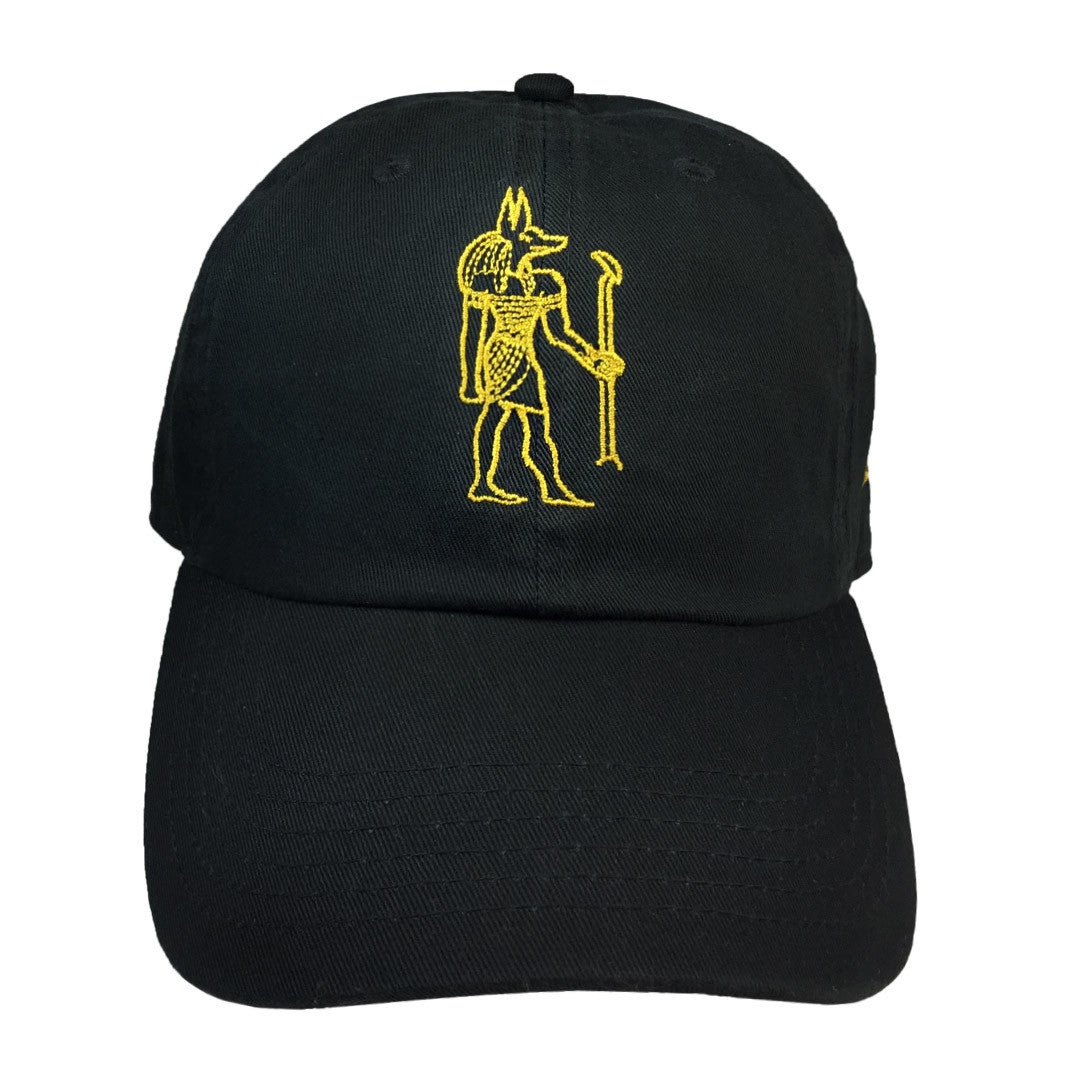Anubis Embroidered Cap - The Carter Brand - Black By Popular Demand - Rooting For Everybody Black - Black Pride Apparel