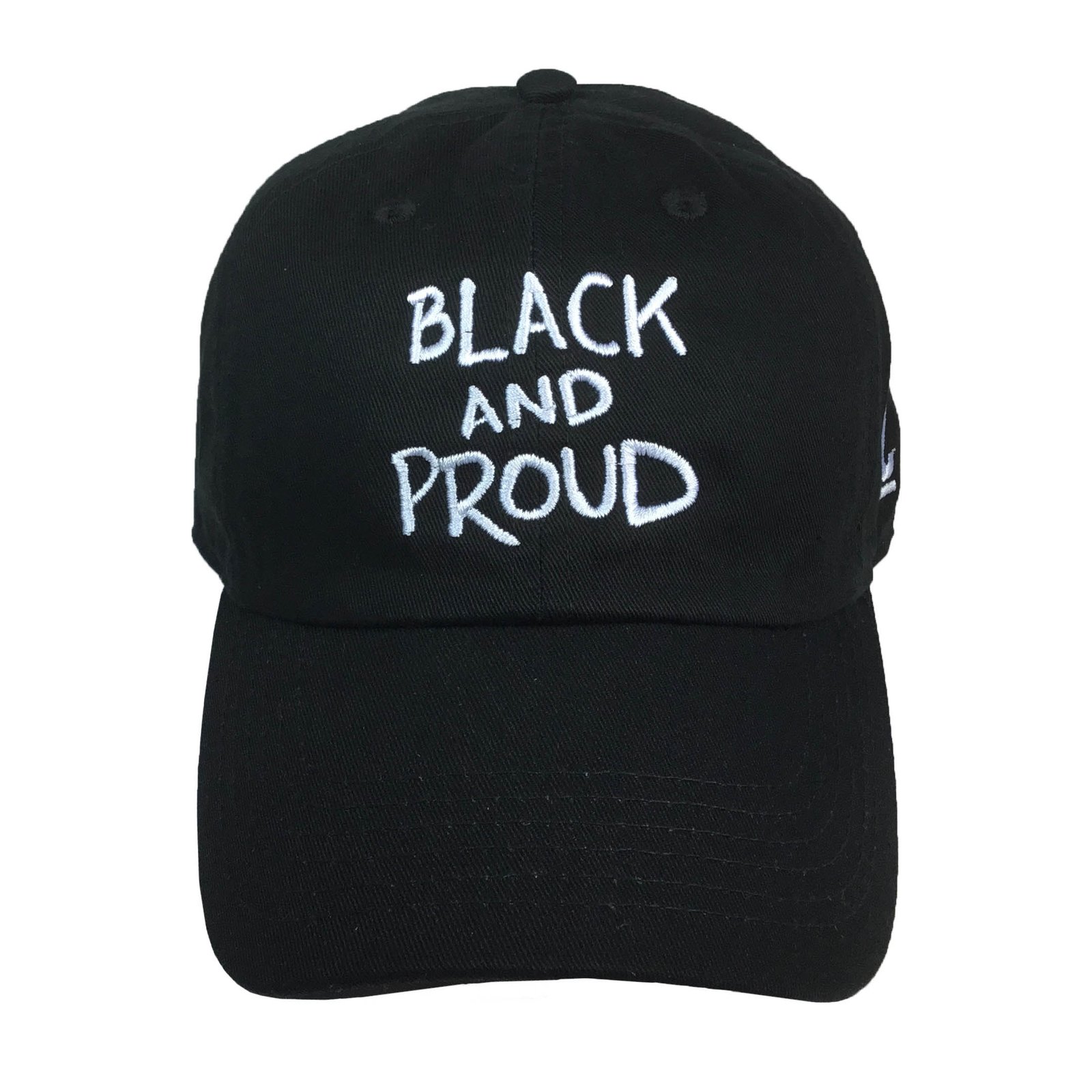 Black and Proud Embroidered Baseball Hat - The Carter Brand - Black By Popular Demand - Rooting For Everybody Black - Black Pride Apparel