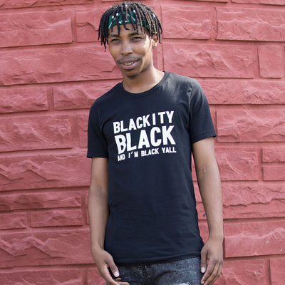 Blackity Black Unisex T-Shirt - The Carter Brand - Black By Popular Demand - Rooting For Everybody Black - Black Pride Apparel