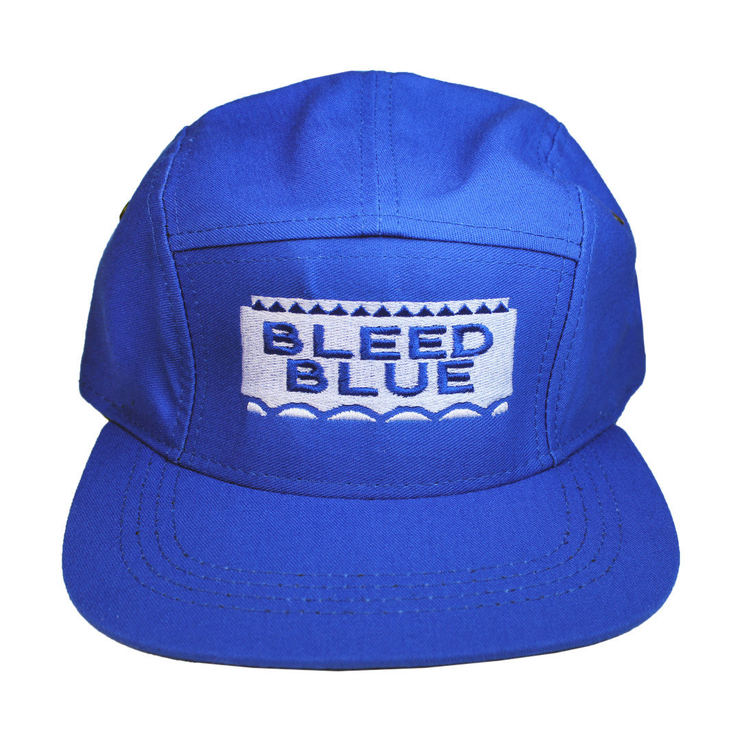 Bleed Blue 5 Panel Hat - The Carter Brand - Black By Popular Demand - Rooting For Everybody Black - Black Pride Apparel