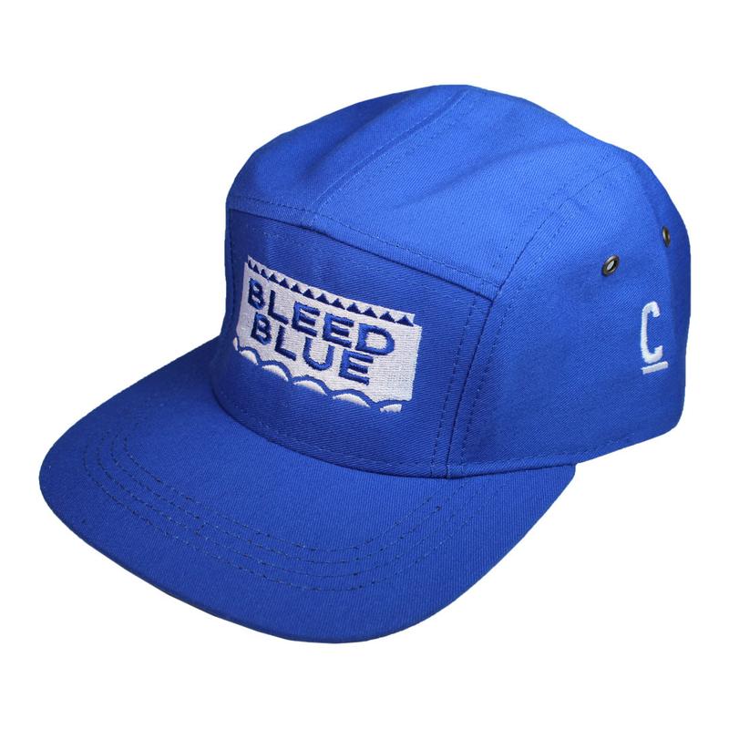 Bleed Blue 5 Panel Hat - The Carter Brand - Black By Popular Demand - Rooting For Everybody Black - Black Pride Apparel
