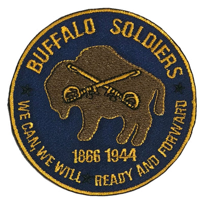 Buffalo Soldiers Patch - The Carter Brand - Black By Popular Demand - Rooting For Everybody Black - Black Pride Apparel
