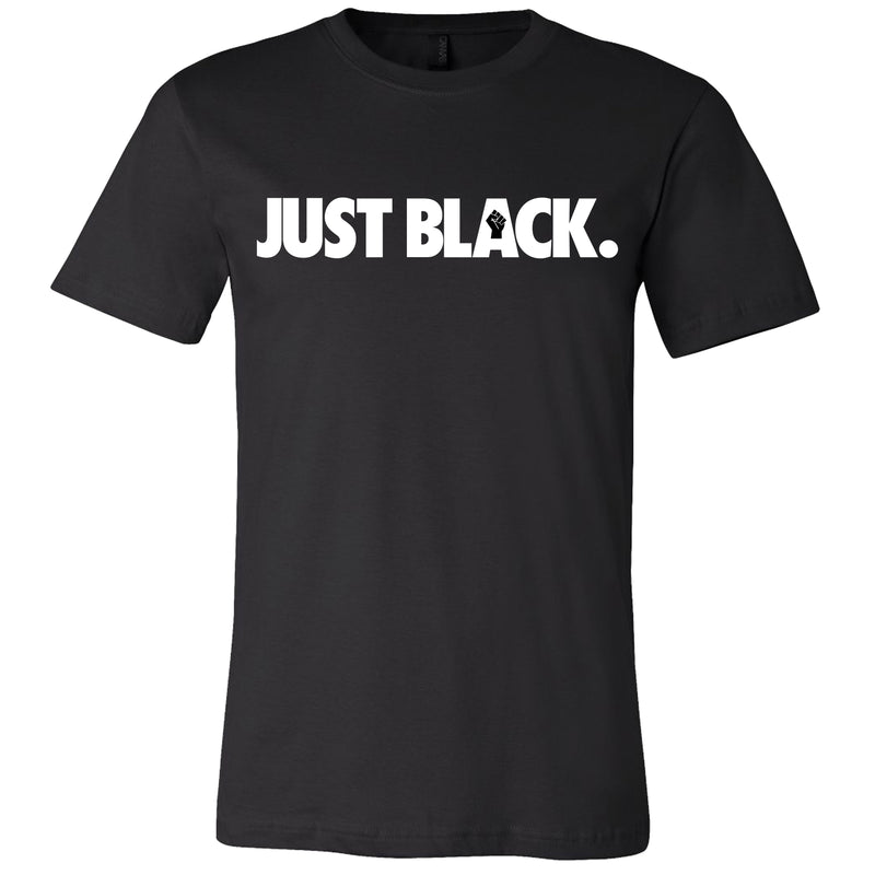 Just Black Unisex T-shirt - The Carter Brand - Black By Popular Demand - Rooting For Everybody Black - Black Pride Apparel