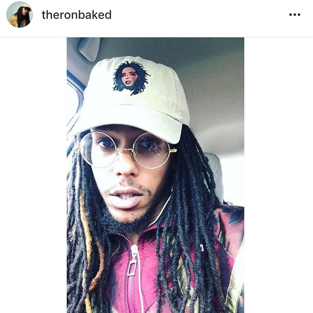 Lauryn Hill Embroidered Hat - The Carter Brand - Black By Popular Demand - Rooting For Everybody Black - Black Pride Apparel