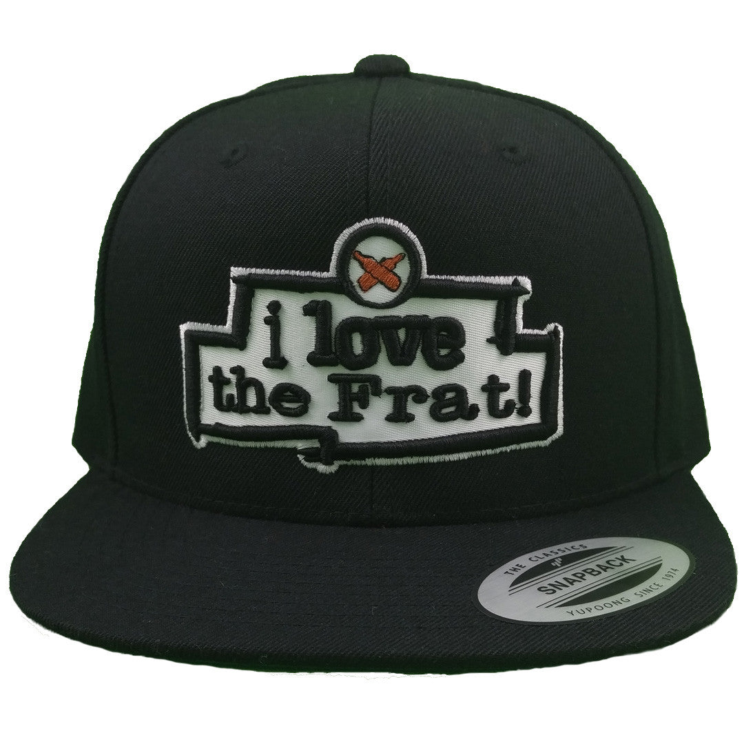 Love The Frat Snapback Hat - The Carter Brand - Black By Popular Demand - Rooting For Everybody Black - Black Pride Apparel