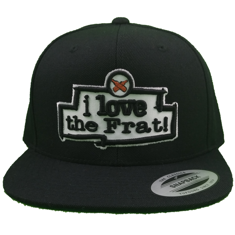 Love The Frat Snapback Hat - The Carter Brand - Black By Popular Demand - Rooting For Everybody Black - Black Pride Apparel