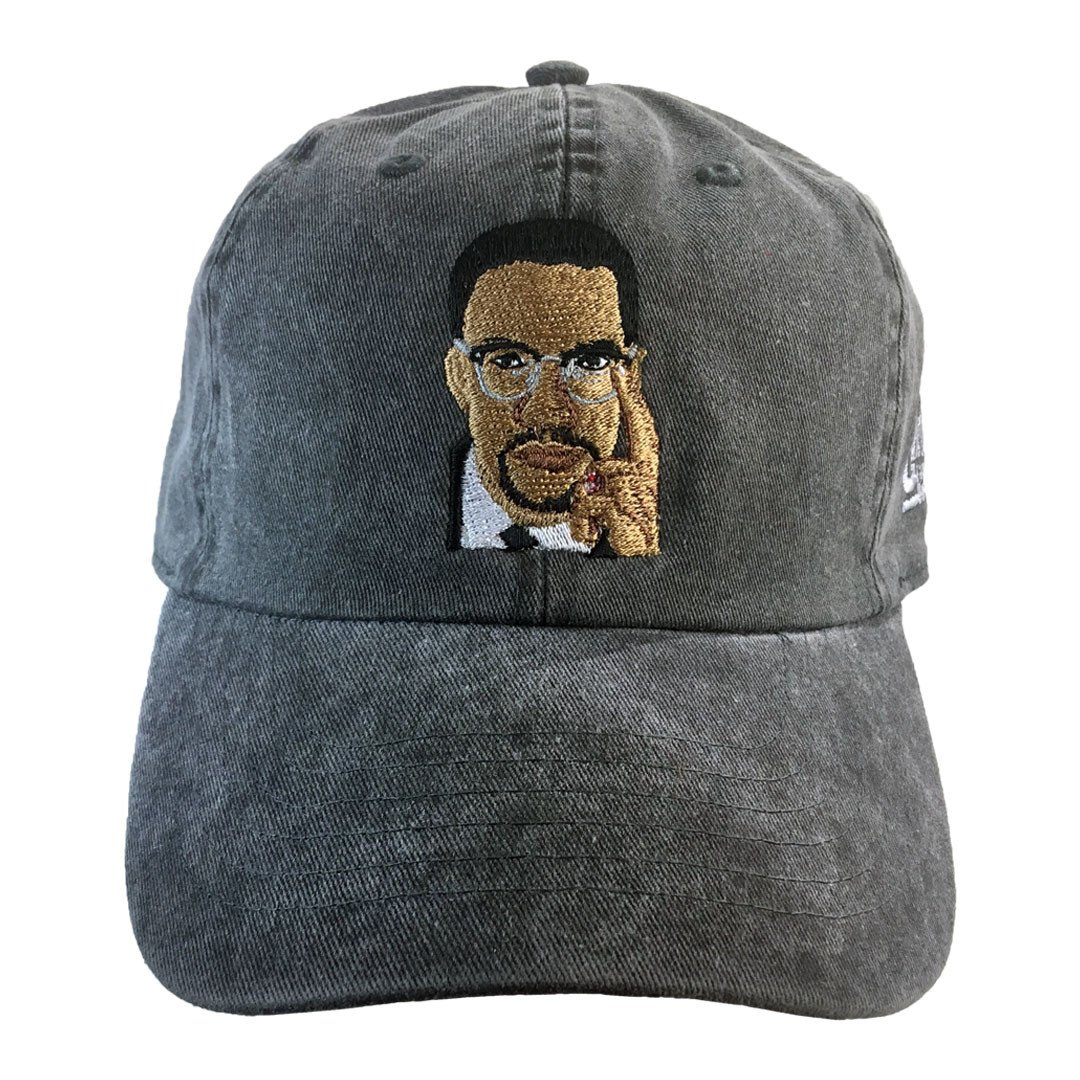 Malcolm X Legend Baseball Hat - The Carter Brand - Black By Popular Demand - Rooting For Everybody Black - Black Pride Apparel
