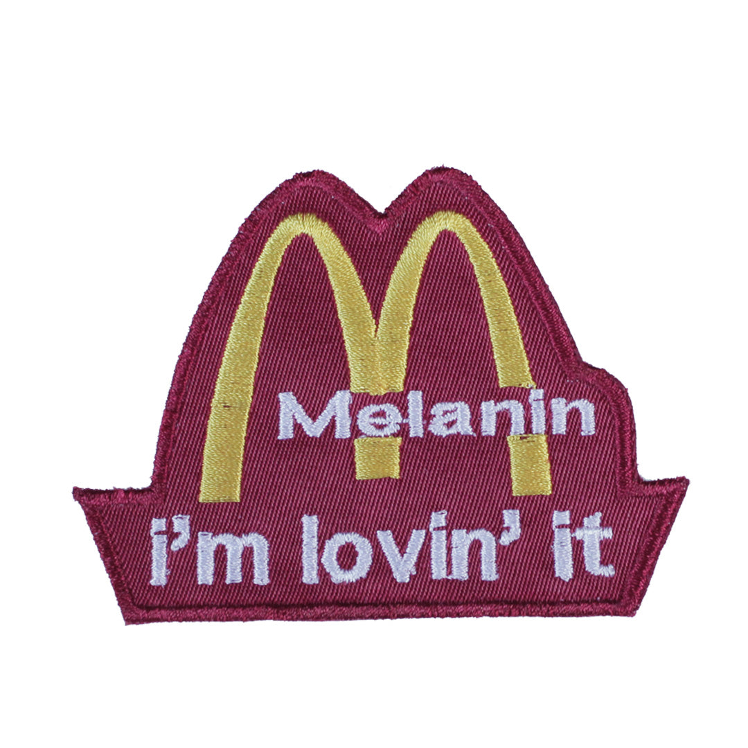 Melanin I'm Lovin' It Patch - The Carter Brand - Black By Popular Demand - Rooting For Everybody Black - Black Pride Apparel