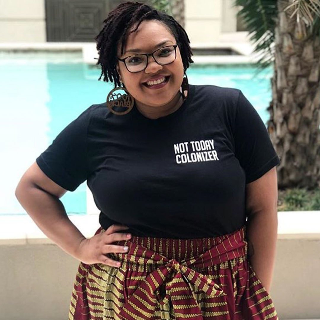 Not Today Colonizer Unisex T-Shirt Sale - The Carter Brand - Black By Popular Demand - Rooting For Everybody Black - Black Pride Apparel