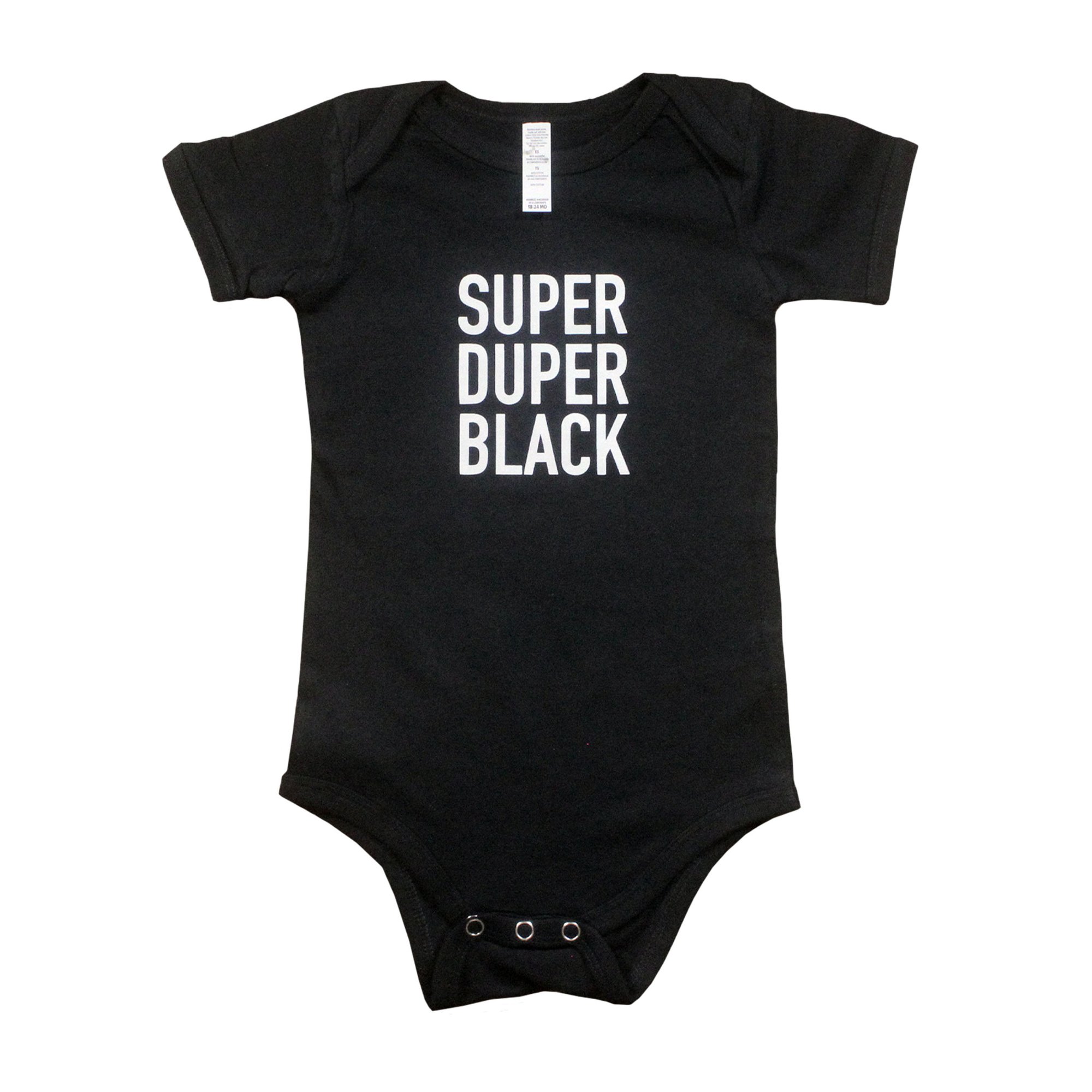 Super Duper Black Unisex Infant Onesie - The Carter Brand - Black By Popular Demand - Rooting For Everybody Black - Black Pride Apparel