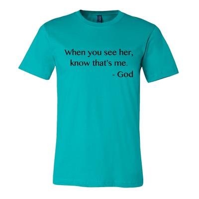 When You See Her Unisex T-Shirt - The Carter Brand - Black By Popular Demand - Rooting For Everybody Black - Black Pride Apparel