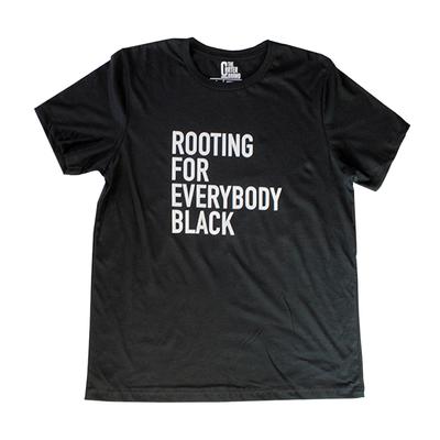 Rooting For Everybody Black Unisex T-Shirt - The Carter Brand - Black By Popular Demand - Rooting For Everybody Black - Black Pride Apparel