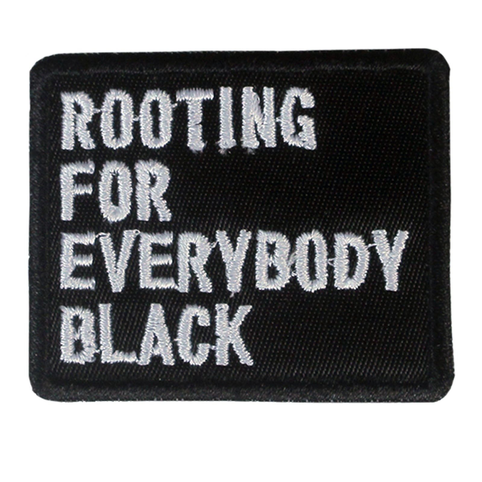 Rooting For Everybody Black Patch - The Carter Brand - Black By Popular Demand - Rooting For Everybody Black - Black Pride Apparel