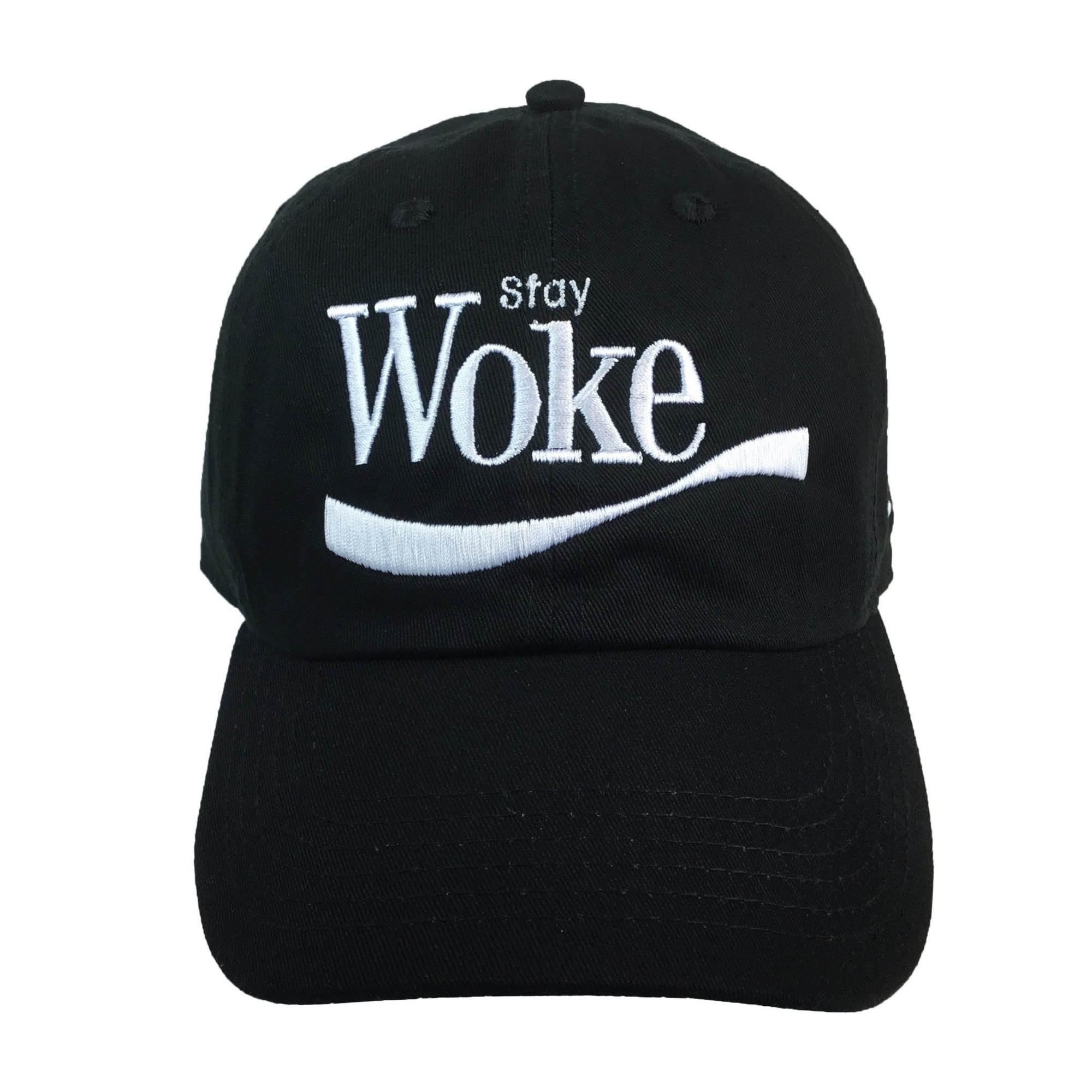 Stay Woke Embroidered Baseball Hat - The Carter Brand - Black By Popular Demand - Rooting For Everybody Black - Black Pride Apparel