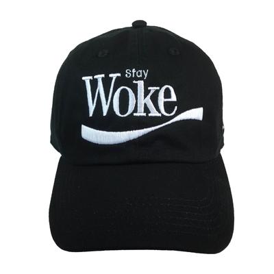 Stay Woke Embroidered Baseball Hat - The Carter Brand - Black By Popular Demand - Rooting For Everybody Black - Black Pride Apparel