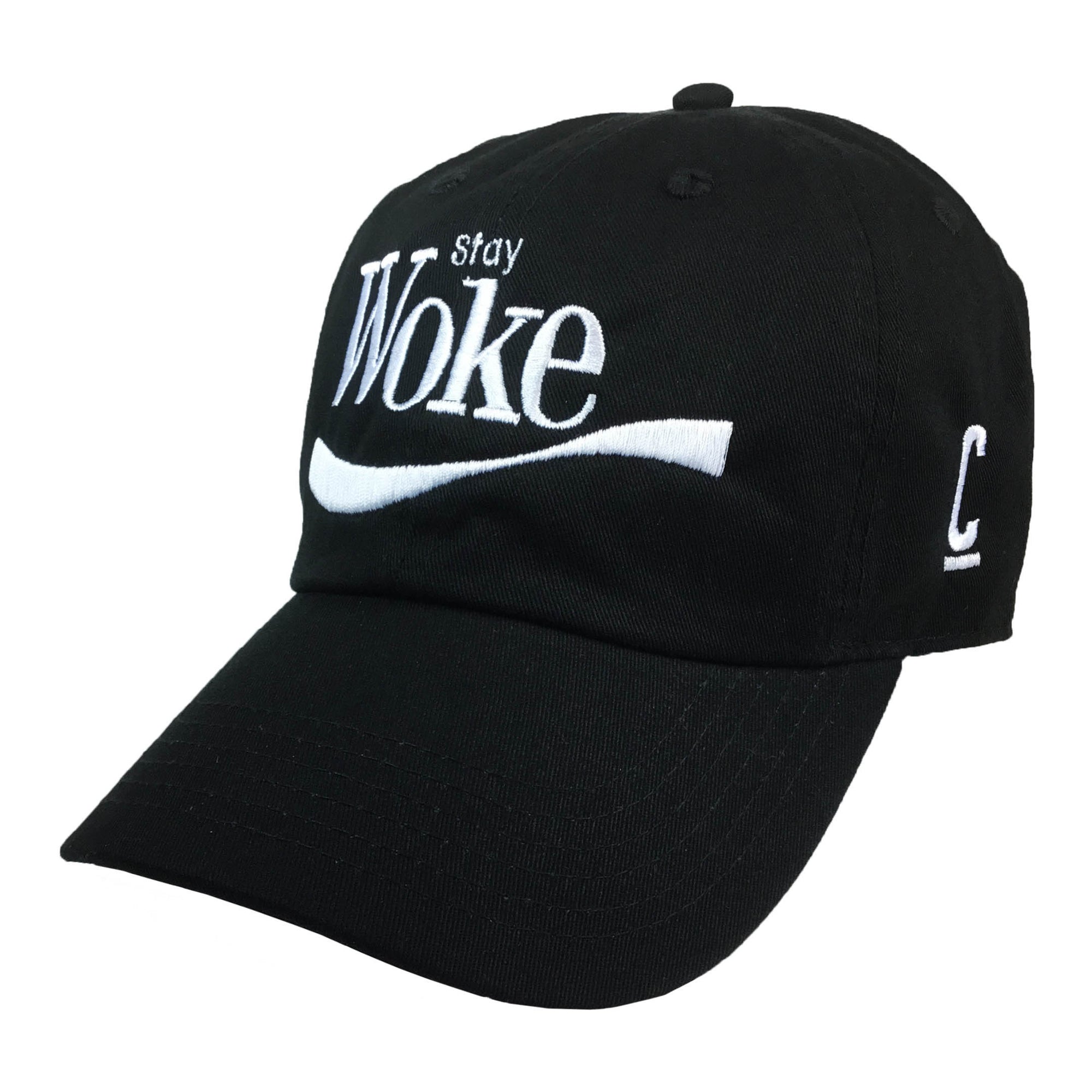 Stay Woke Embroidered Baseball Hat - The Carter Brand - Black By Popular Demand - Rooting For Everybody Black - Black Pride Apparel