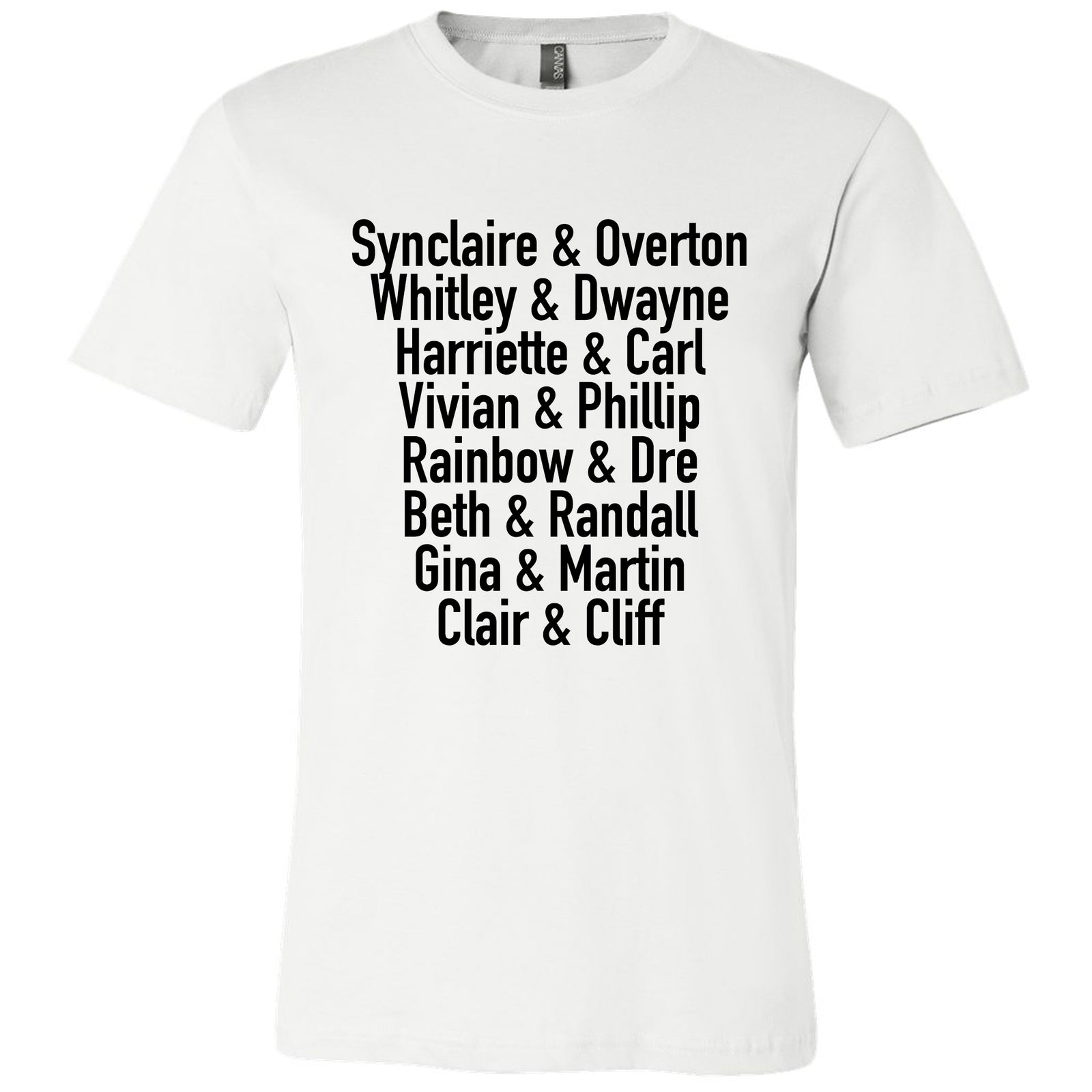 TV Couples Unisex T-shirt - The Carter Brand - Black By Popular Demand - Rooting For Everybody Black - Black Pride Apparel